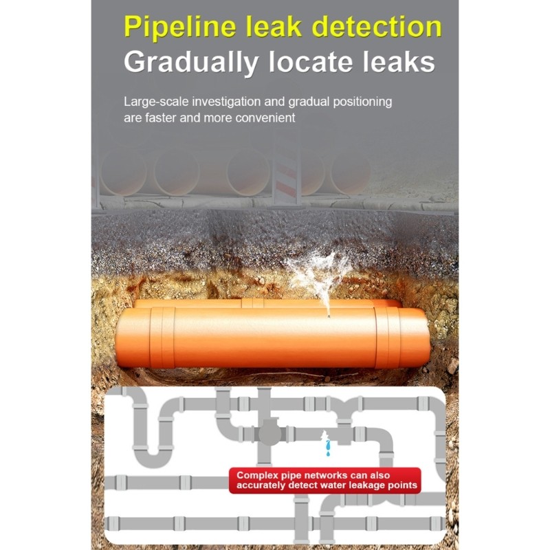Portable Leakage Detection Device Tool For Structural Pipe Systems ABS Material