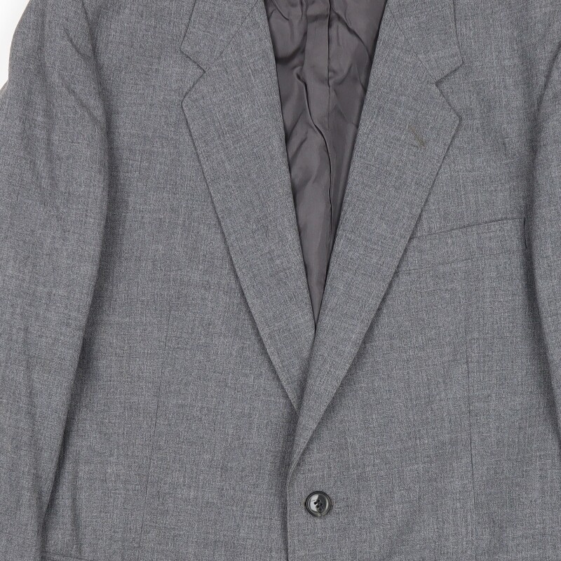 Vintage St Michael Mens Grey Polyester Blend Jacket Suit Jacket Size 42 Regular