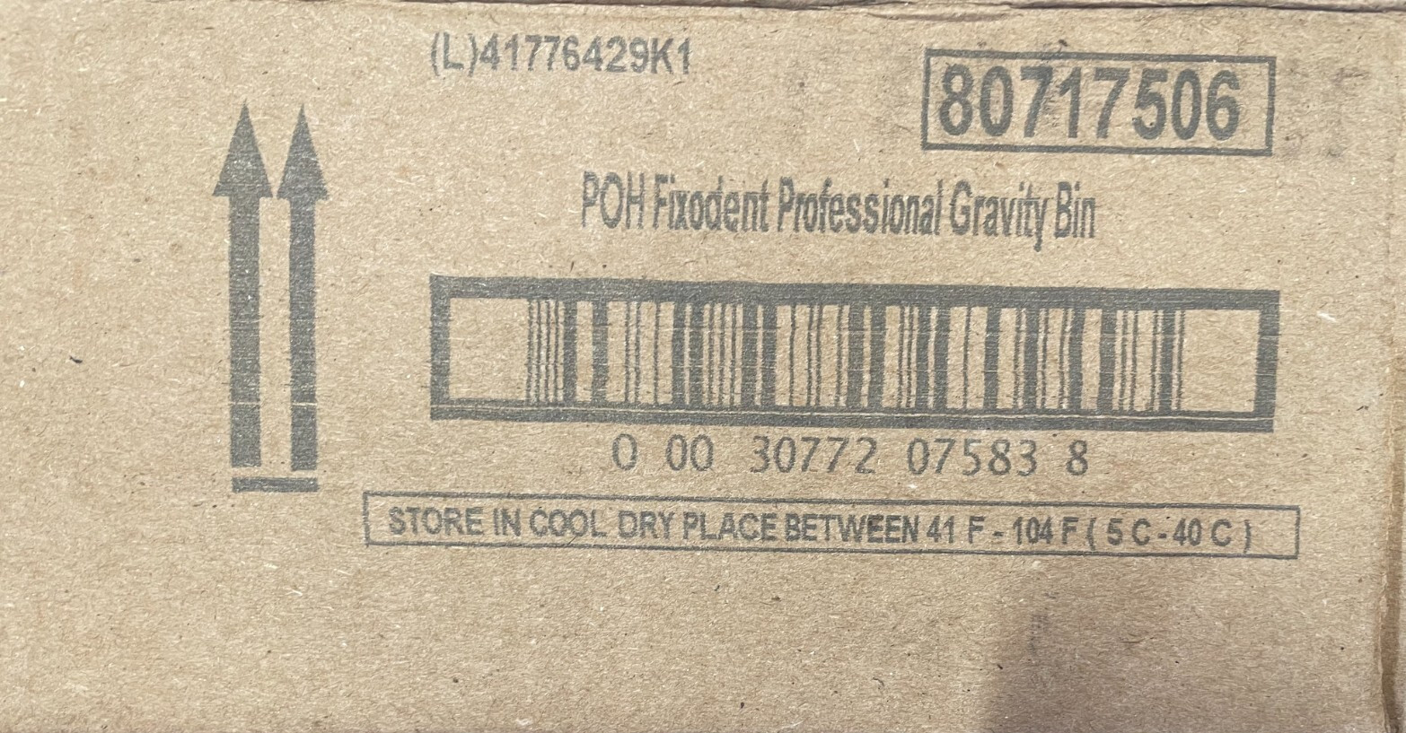 Fixodent Professional Denture Adhesive Cream 0.35 oz. 50 tubes per Box