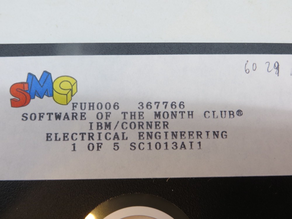 5.25" Floppy Disks SMC IBM/CORNER ELECTRICAL ENGINEERING software discs