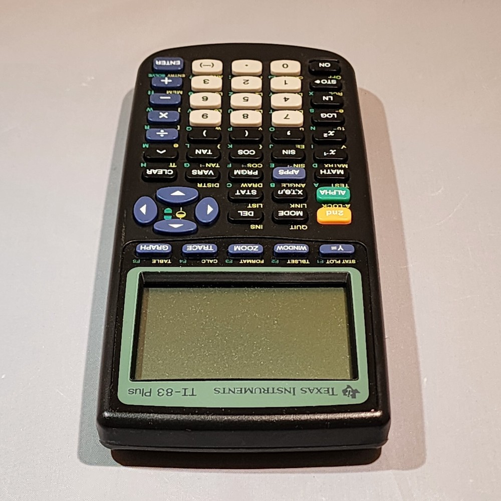 Texas Instruments TI-83 Plus Graphing Calculator With Case