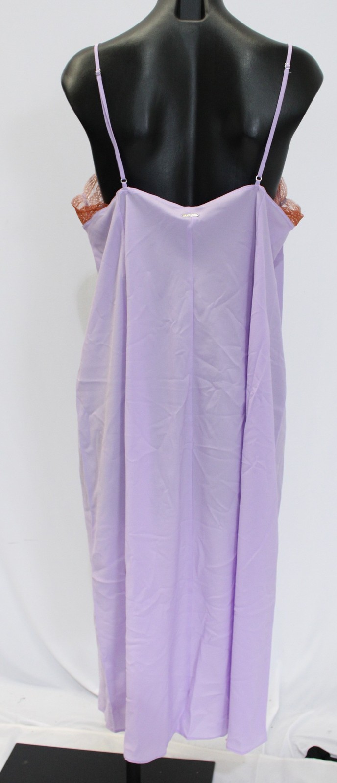 Savage x Fenty Women's Plus Lacestruck Sleep Slip CN6 Purple Opal Size 2X NWT