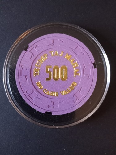 TRUMP TAJ MAHAL SET OF 5 NCV CHIPS
