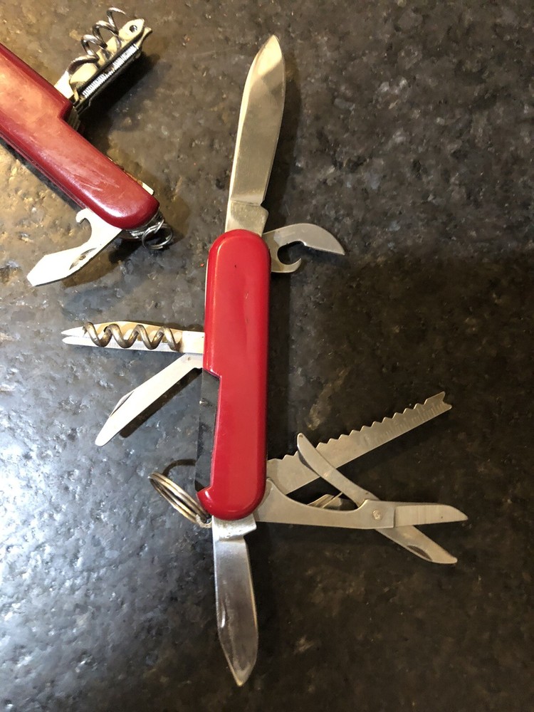 20+ Large & Small Multitool Knives, empty knif cases, etc Lot