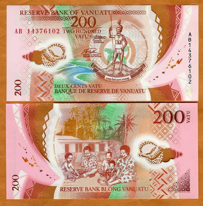 Vanuatu, 200 vatu, 2014, P-12a, POLYMER, UNC