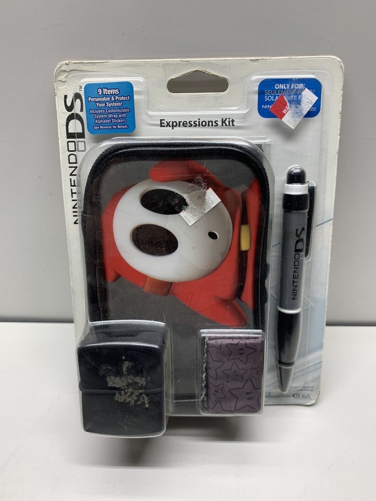 Nintendo DS Lite Mario Shy Guy Expression Kit New