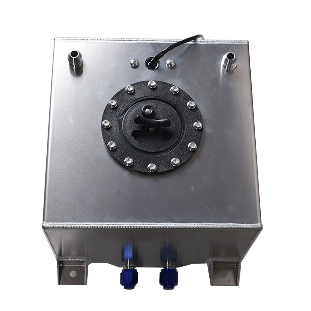 5 Gallon Aluminum Racing/street Fuel Cell Gas Tank+ Level Sender Drift/Polished