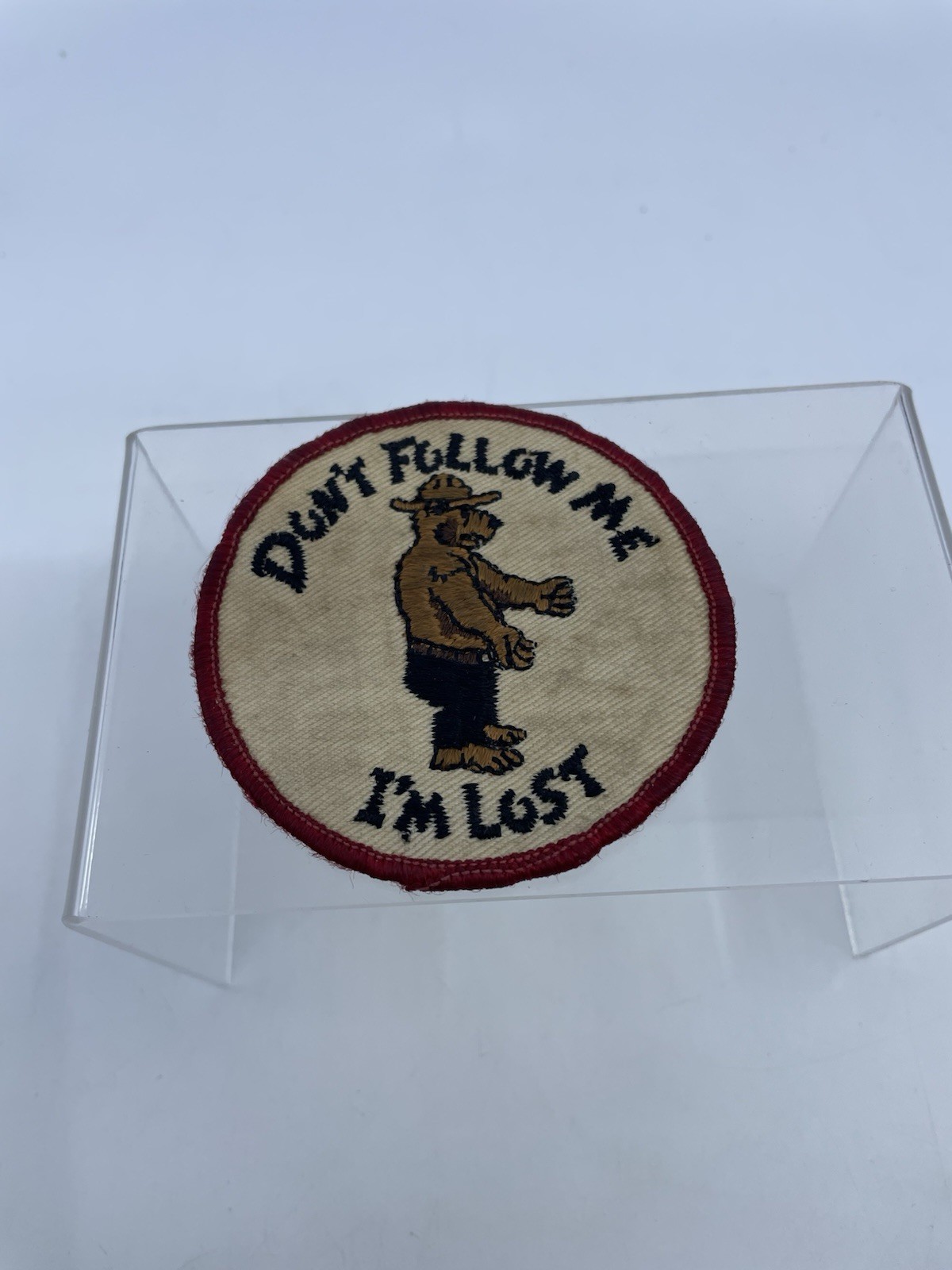 Vintage Early 1970’s Don’t Follow Me I’m Lost Hippie Cloth Patch