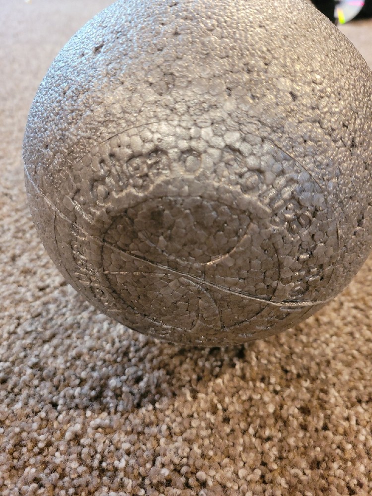 Rollga Foam Roller Deep Tissue Massage & Trigger Point Release. Silver