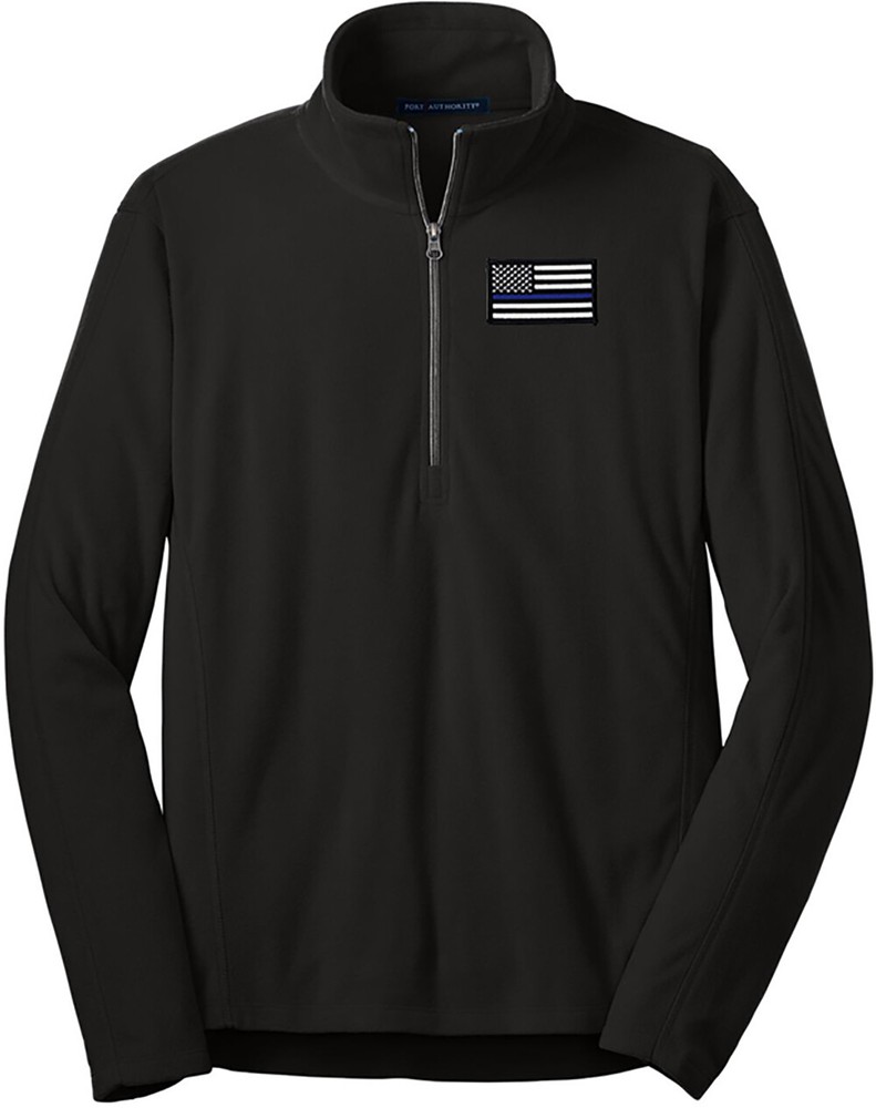 Blue Line Flag Microfleece 1/2-Zip Pullover F224