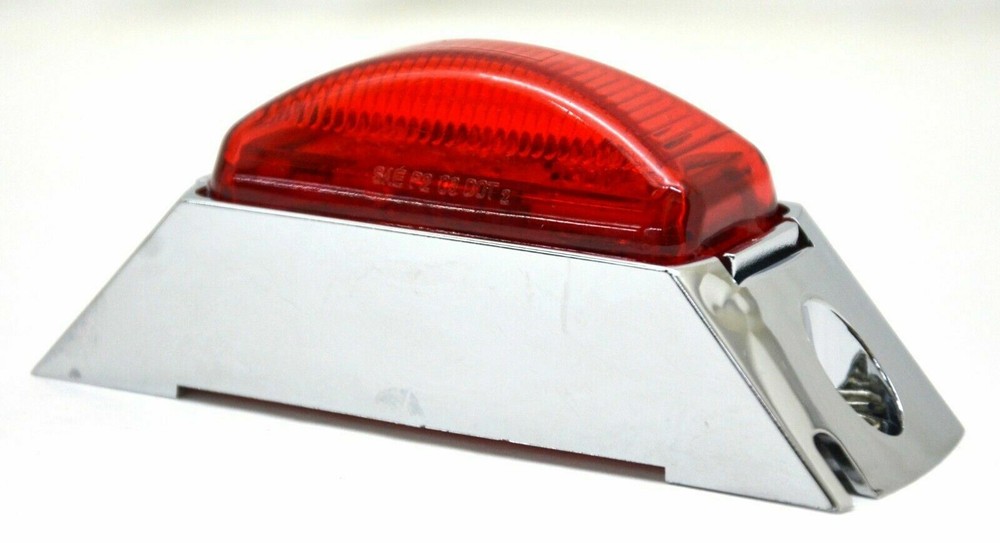 GG Rectangular 3 LED Marker Light Red LED/Red Lens Plastic Body #87685 Each
