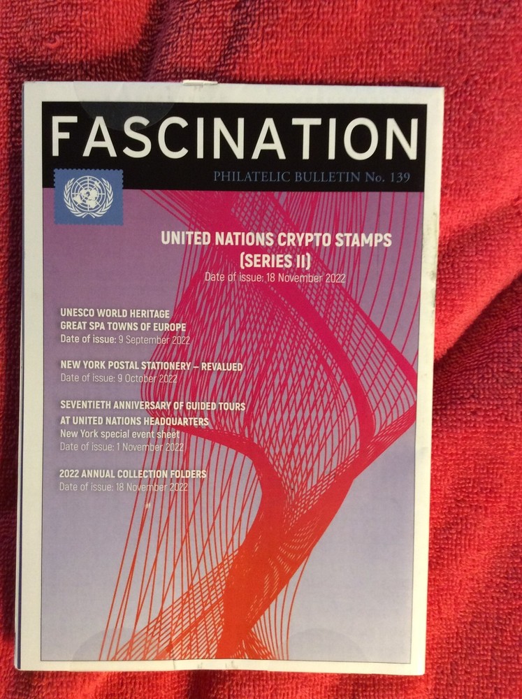 FASCINATION PHILATELIC 2022 UNITED NATIONS PHILATELIC NO 139 CRYP TO STAMPS