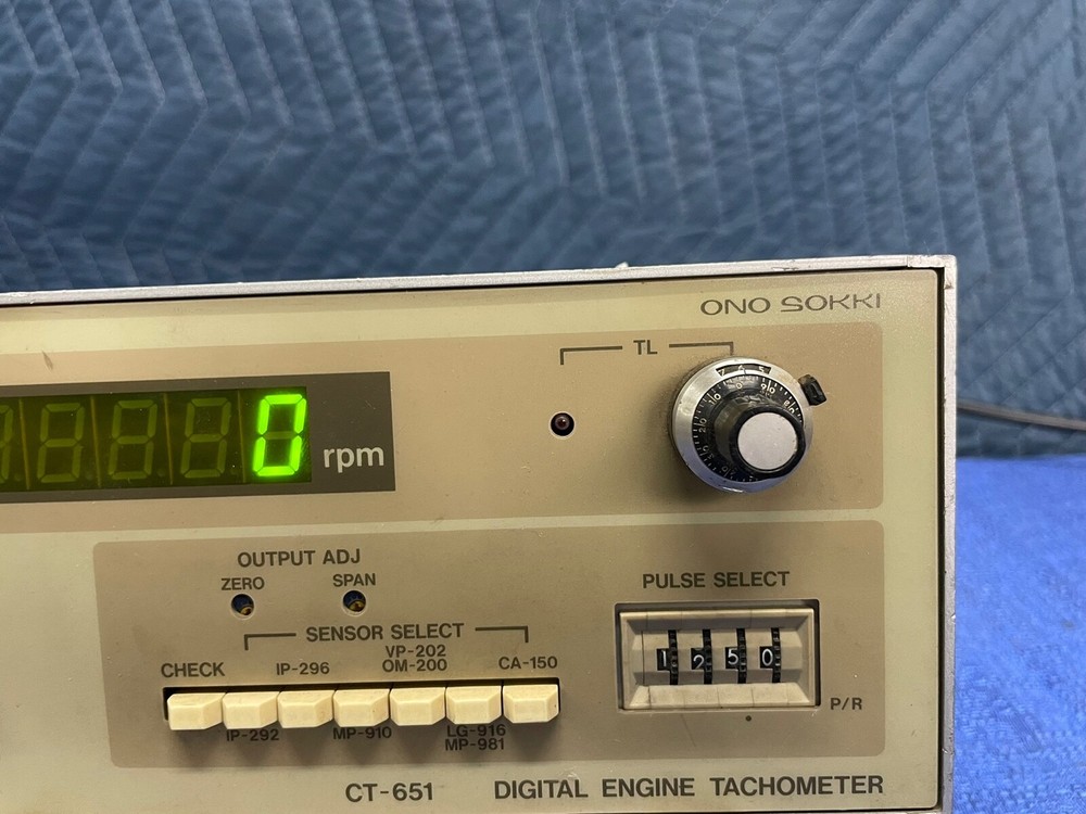 Ono Sokki CT-651 Digital Engine Tachometer