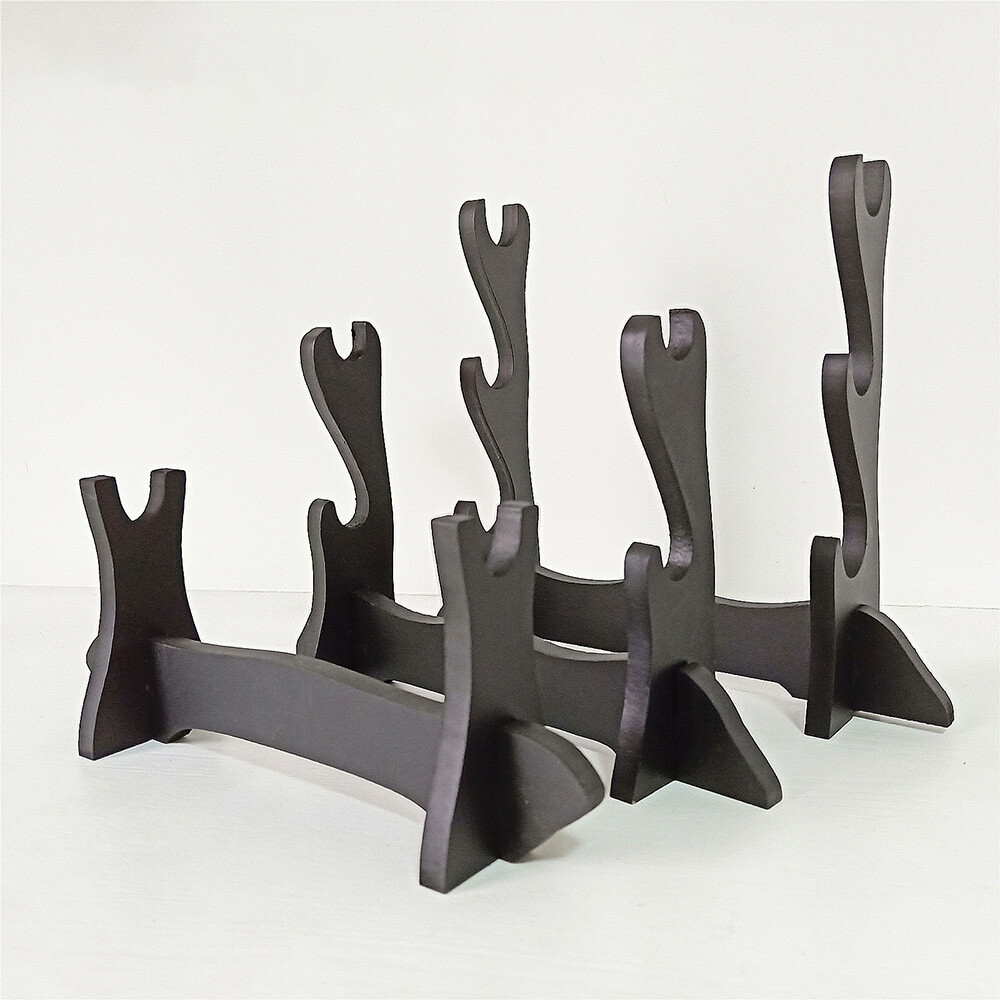 Assembly Samurai Sword Katana Holder Stand Bracket Small Display Rack 1-3 Tier