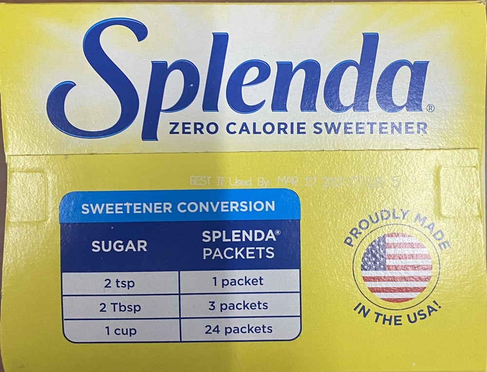 SPLENDA Zero Calorie Sweetener 400 Count Packets 14.1 oz Box