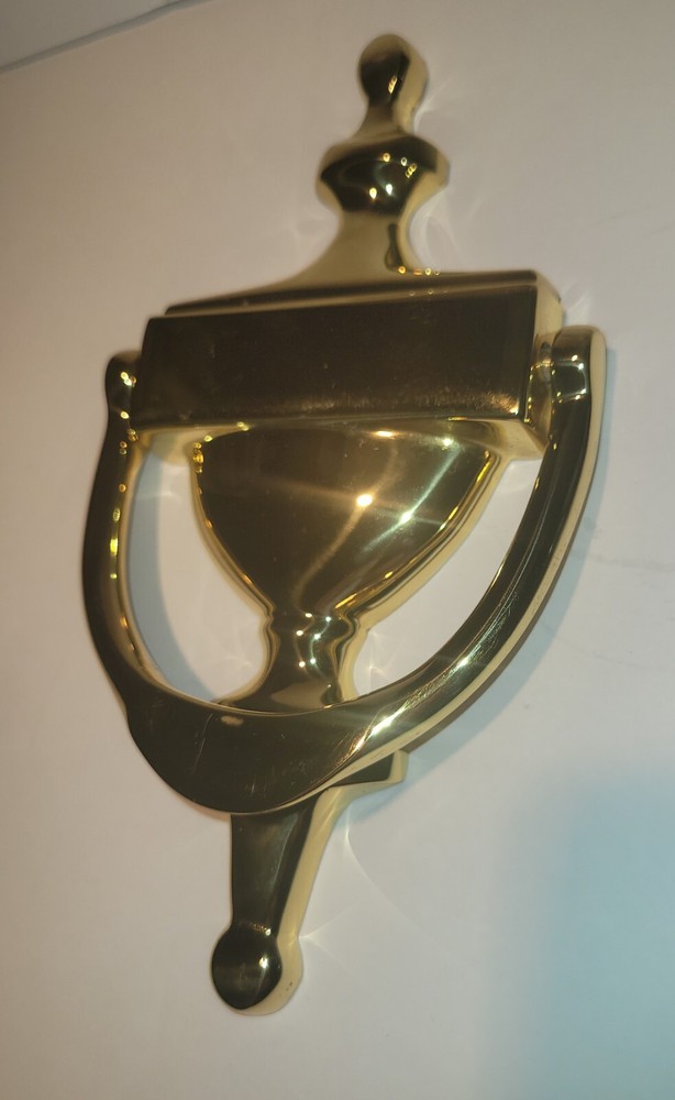 Vintage Baldwin Brass Solid Brass Door Knocker Colonial Style Nice!