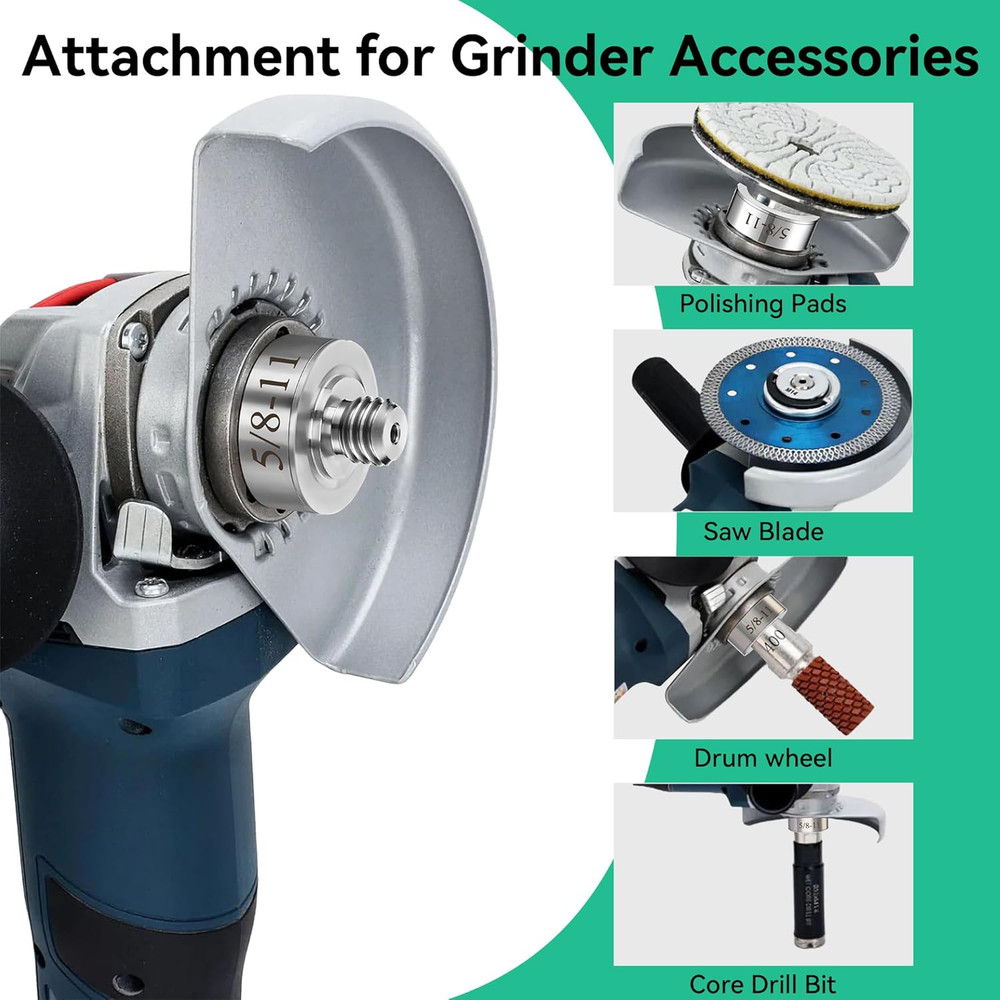 Grinder Lock to 5/8''-11 Thread, Compatible with XLOCK Angle Grinder Cutting Bla
