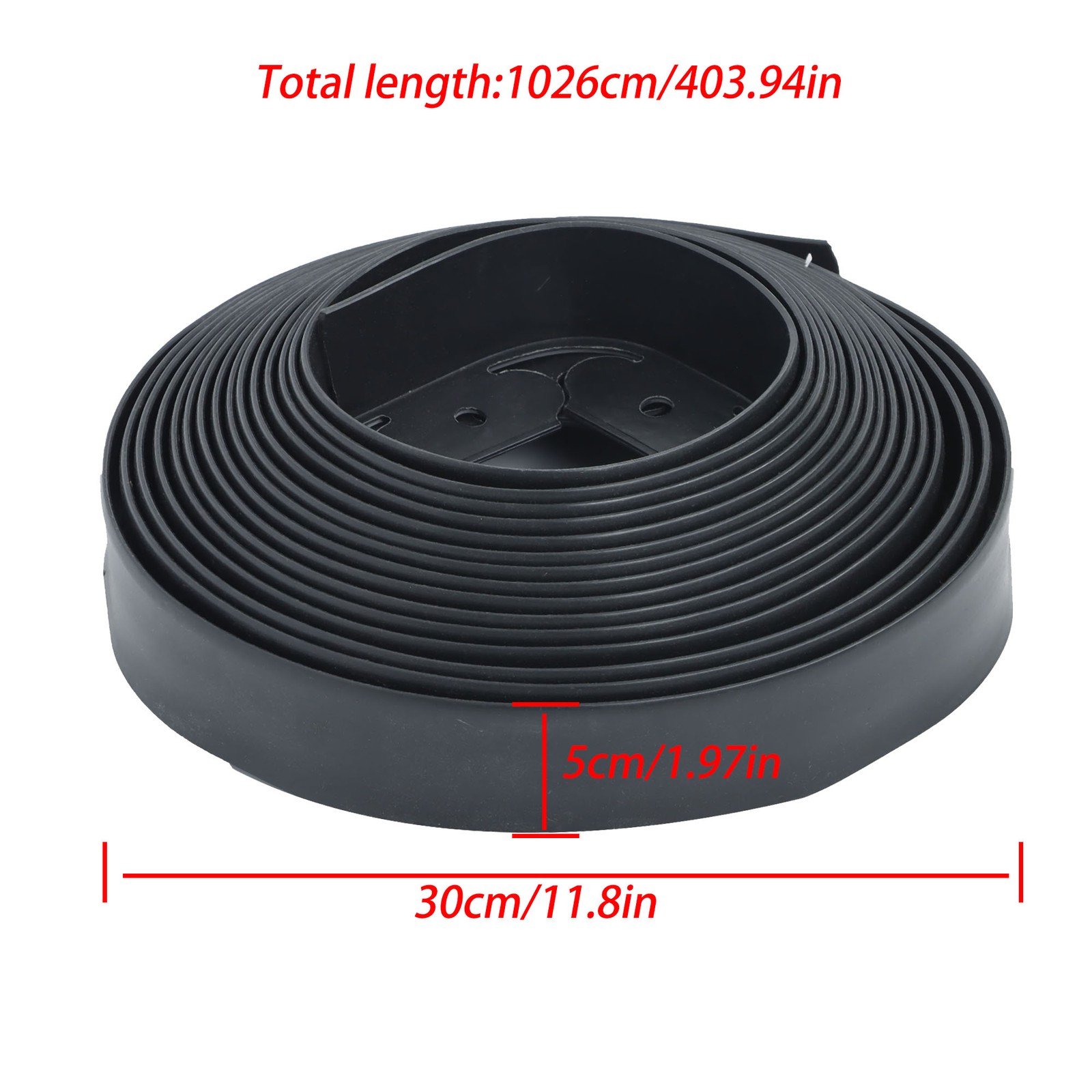 No Dig Lawn Border L-shaped Lawn Garden Edging Kit With Anchoring Spikes Plastic