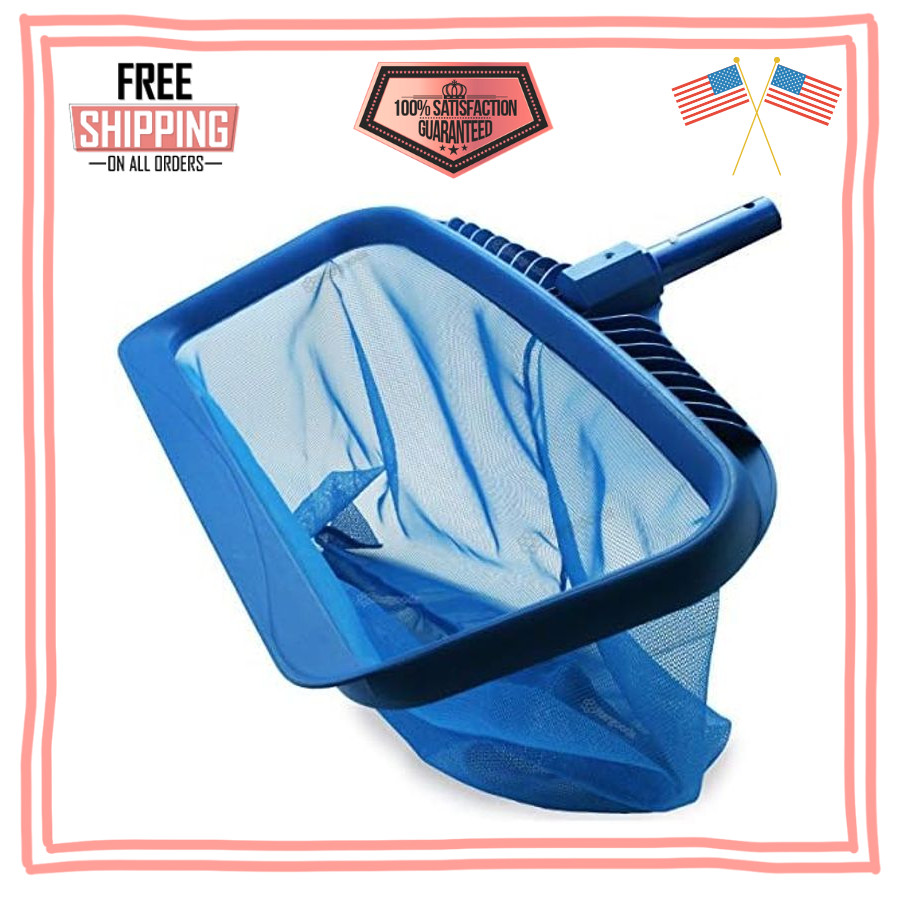 Heavy-Duty Pool Skimmer Net – Fine Mesh Leaf Rake Cleaning Tool