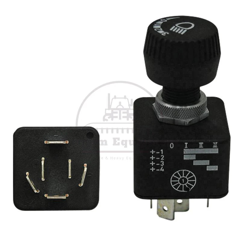 Rotary Switch 200 014 06 Black Button 3 Steps 12V/24V Splashproof