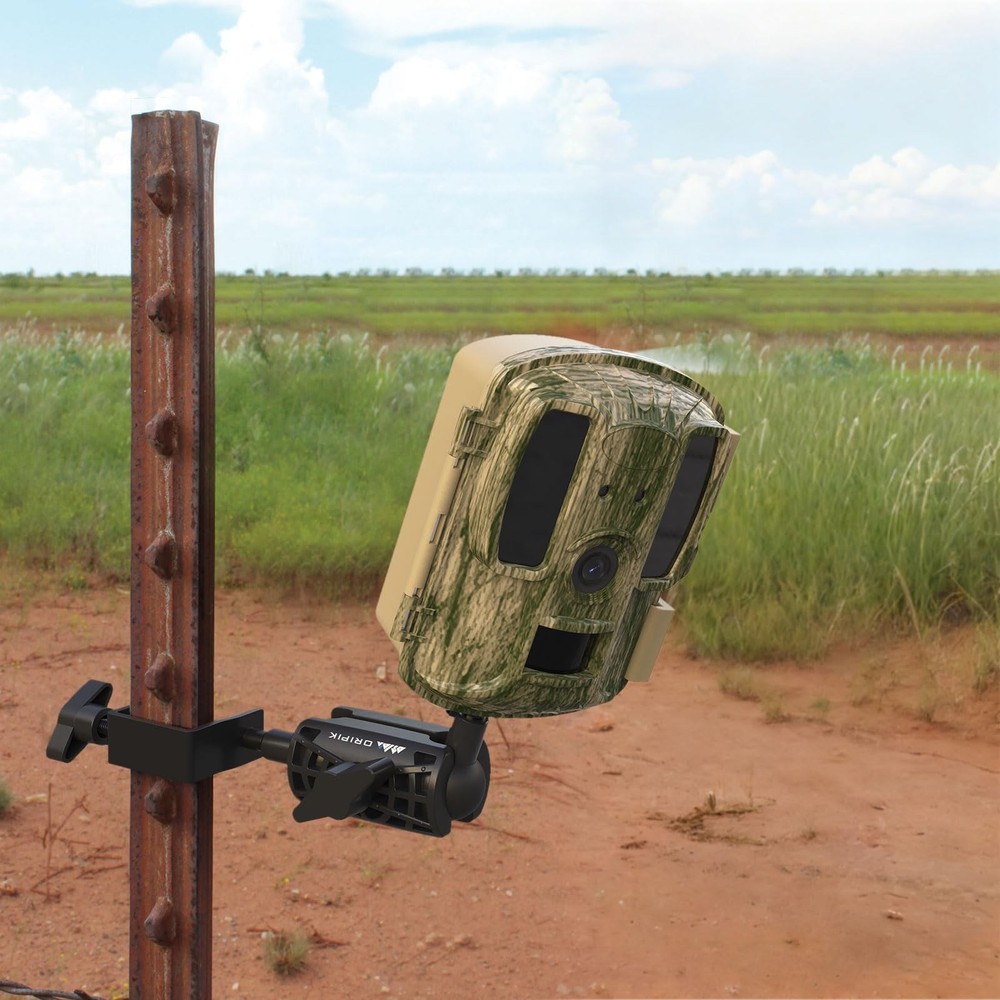 ORIPIK T-Post Trail Camera Mount - 360 Degrees Adjustable Game 2 packs