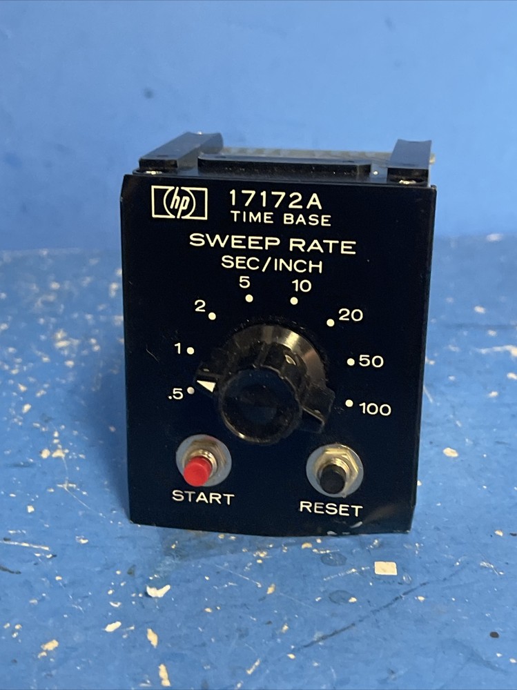 HP 17172A TIME BASE SWEEP RATE SEC/INCH SCANNER
