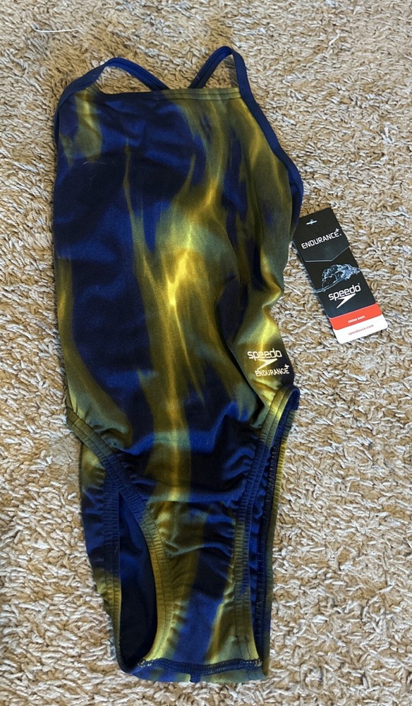 Speedo Endurance + Size 20 Navy/ Gold MSRP $84