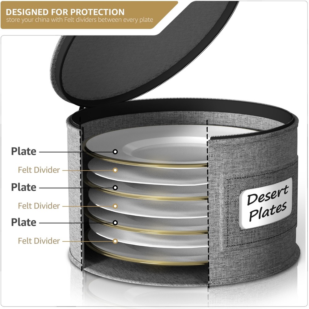 Dinnerware Storage Set (Gray)