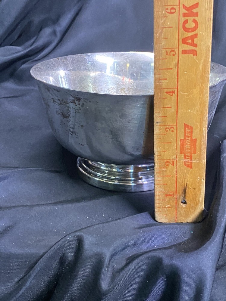 ACADEMY SILVER ON COPPER PAUL REVERE REPRODUCTION 740H BOWL 6.75”