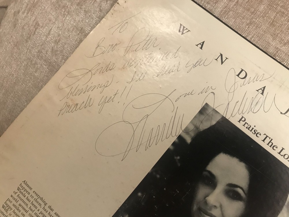 Wanda Jackson Praise The Lord Signed LP Autograph