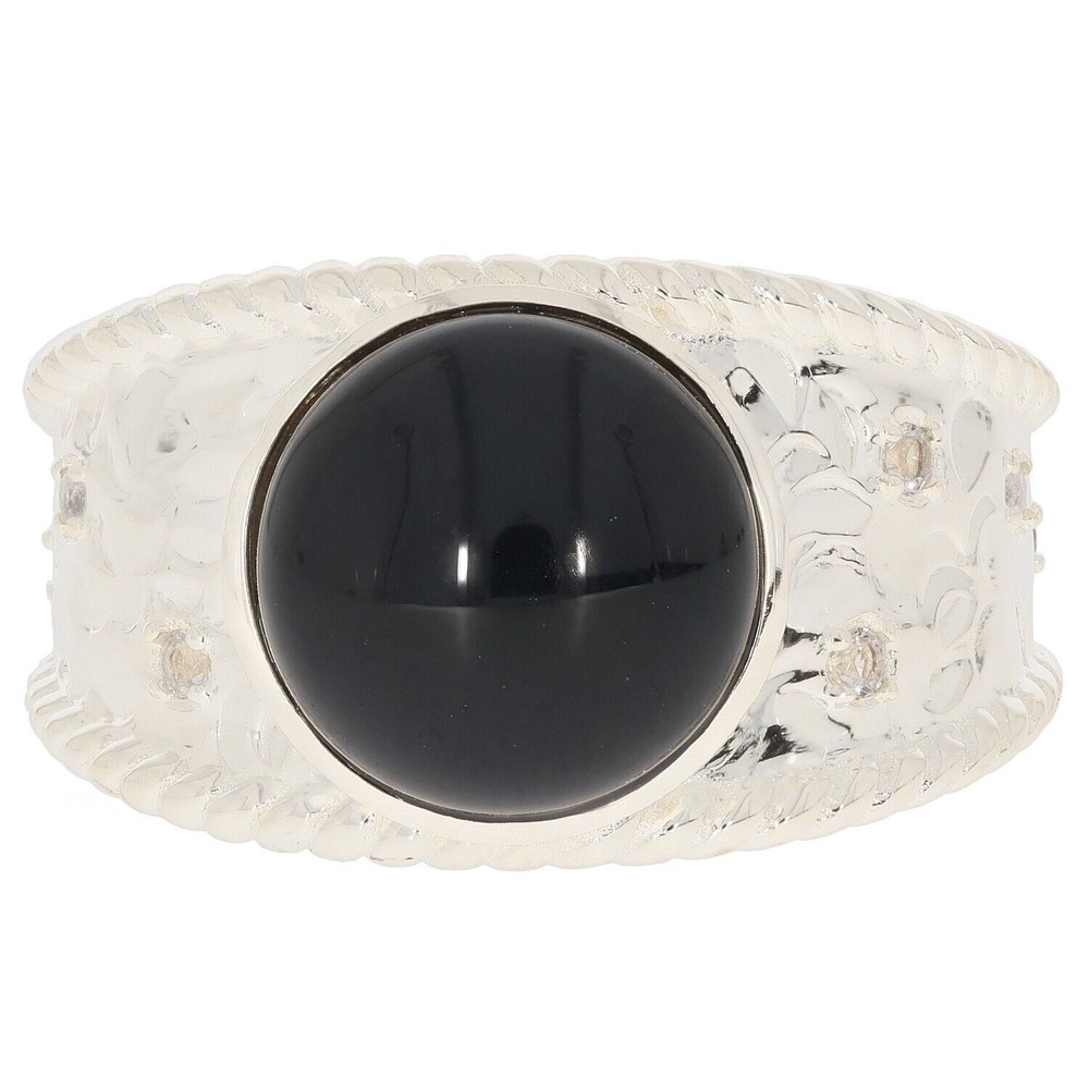 Sterling Silver Semi Mount Ring Setting Round RD 10X10mm Cabochon