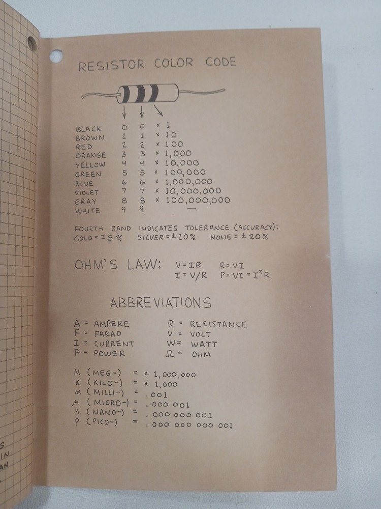 Radio Shack Engineer's Mini-Notebook Optoelectronics Circuits Forrest Mims 1st A