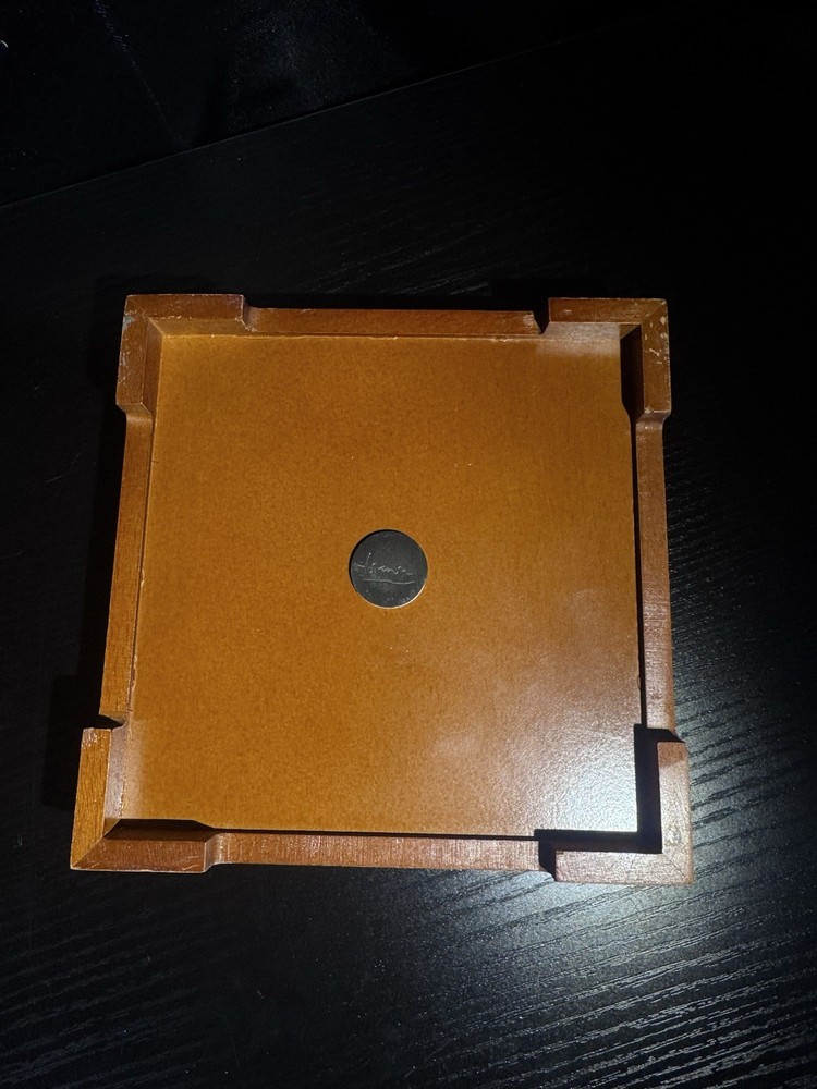 MICHAEL GRAVES Design Wood Box Marble Solitaire Board Game Set