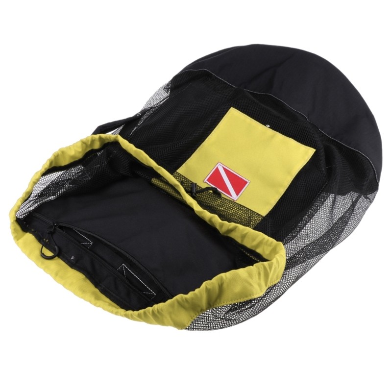 Large Capacity Mesh Backpack Diving Bag 26x15 Drawstring Bag Diving Bag