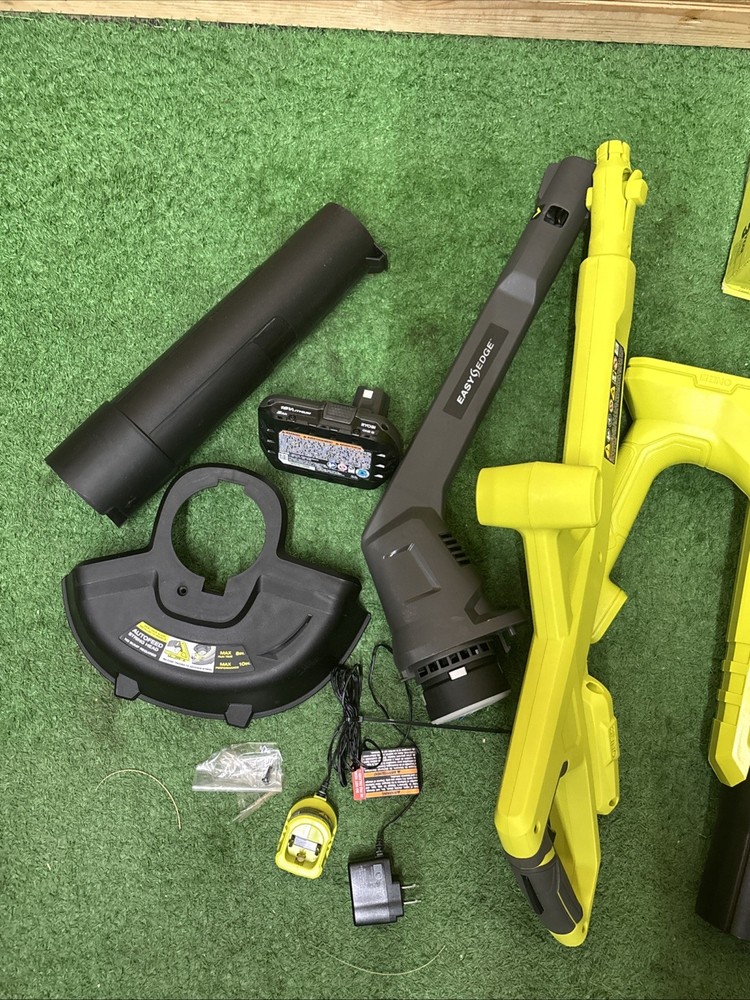 RYOBI 1+ 18-Volt Cordless Electric String Trimmer/Edger and Blower Combo Kit