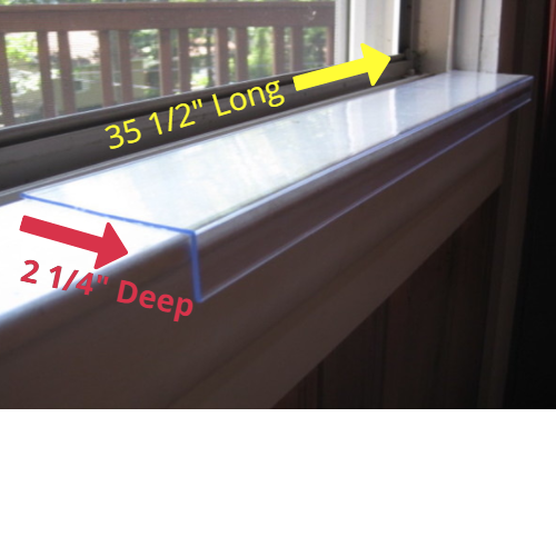 WINDOW SILL PROTECTOR - GUARDS PET DOG / CAT CLAW & BITE DAMAGE - 35.5" x 2.25"
