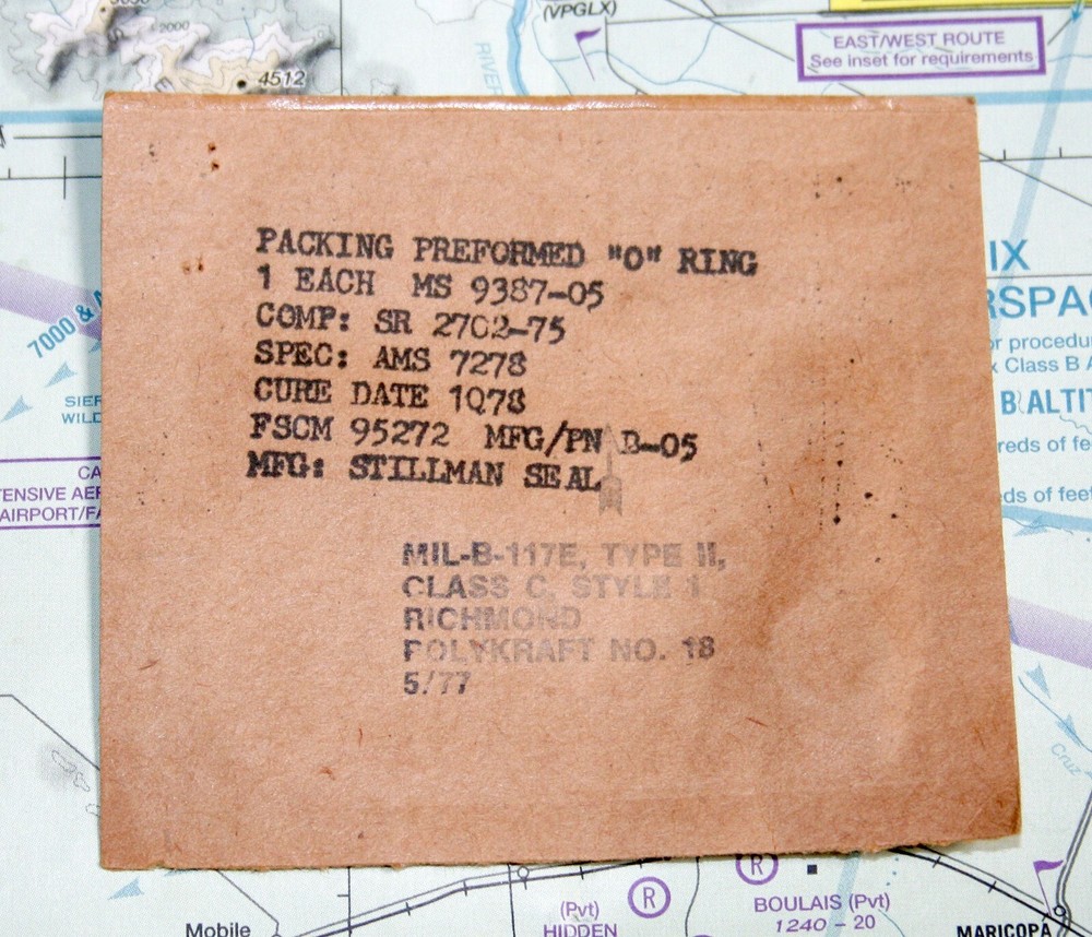 MS9387-05 Packing O Ring New in Packaging