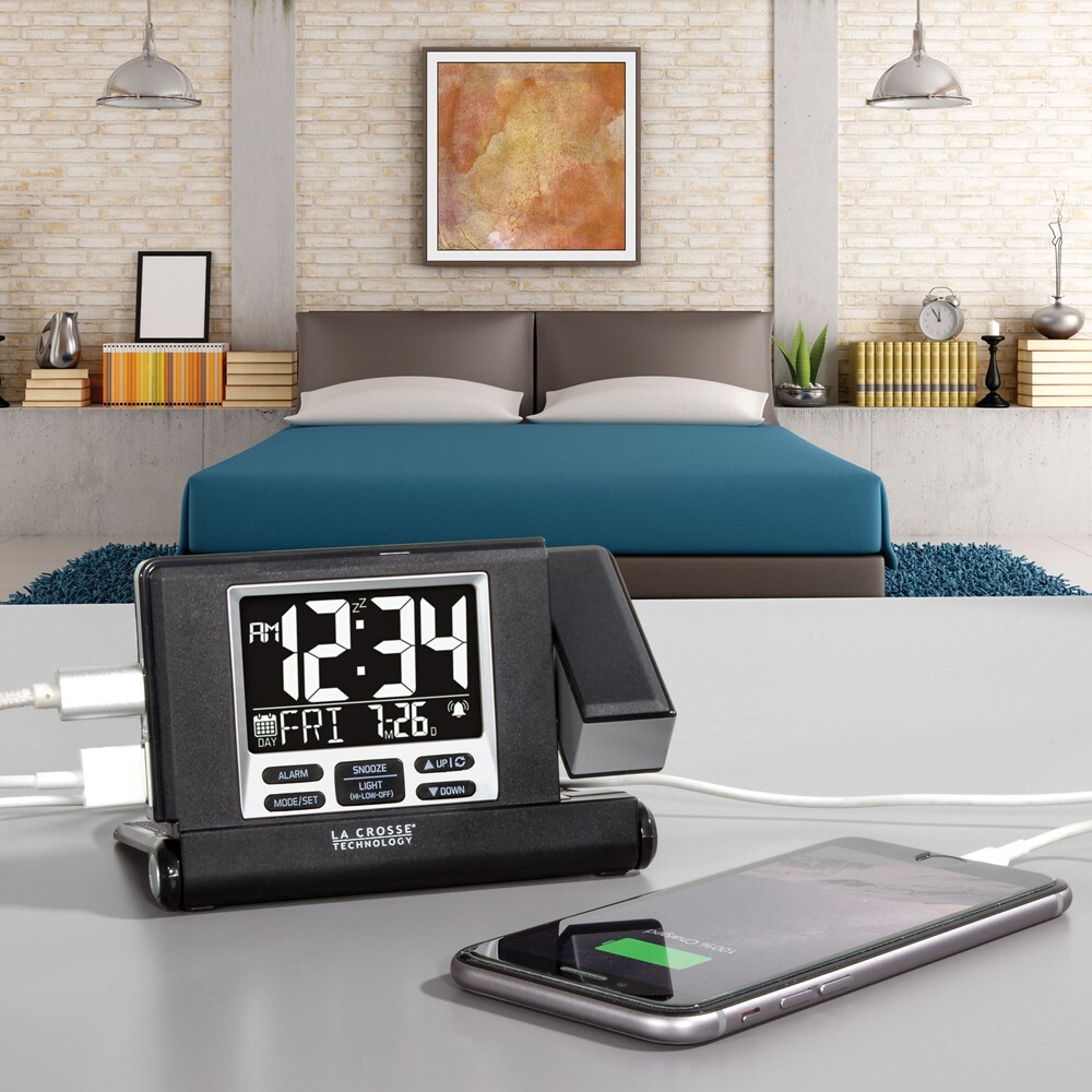 Digital Projection Travel Alarm Clock