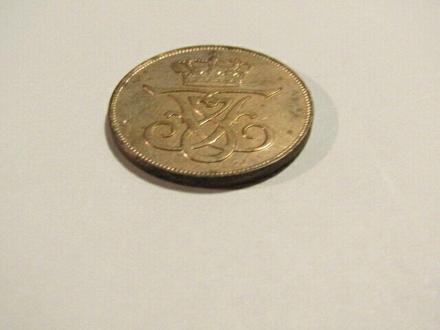 Denmark 1912 5 Ore Bronze Coin