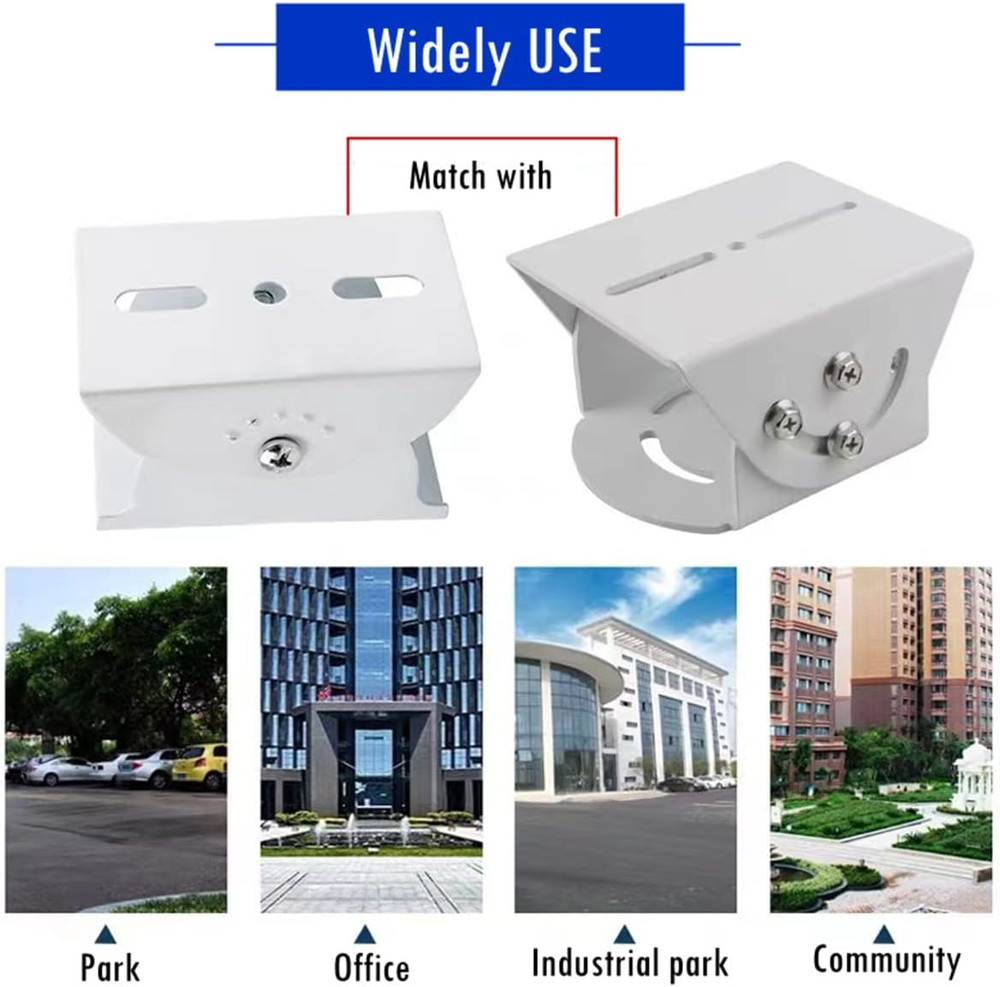 Universal Security Camera Mount Bracket - Heavy Duty Metal Adapter for PTZ, Dome