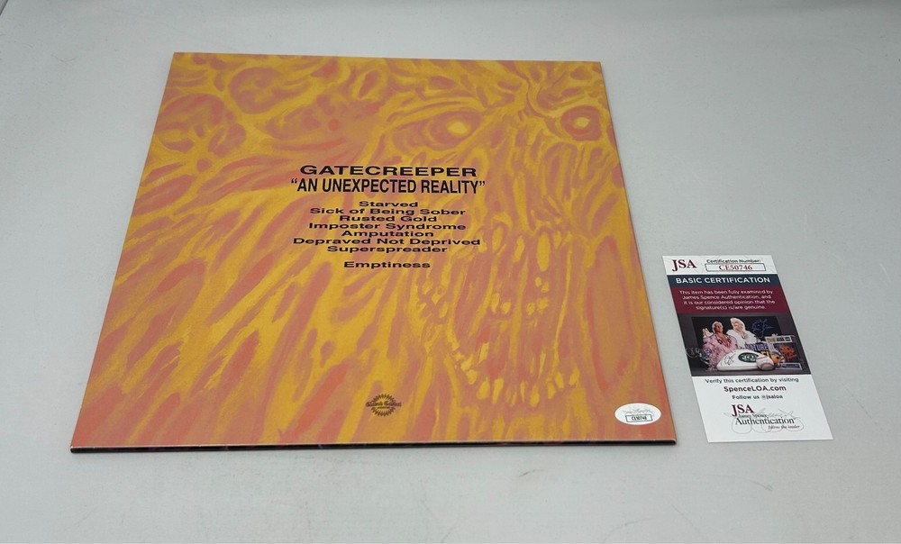 Gatecreeper signed An Unexpected Reality Album JSA COA