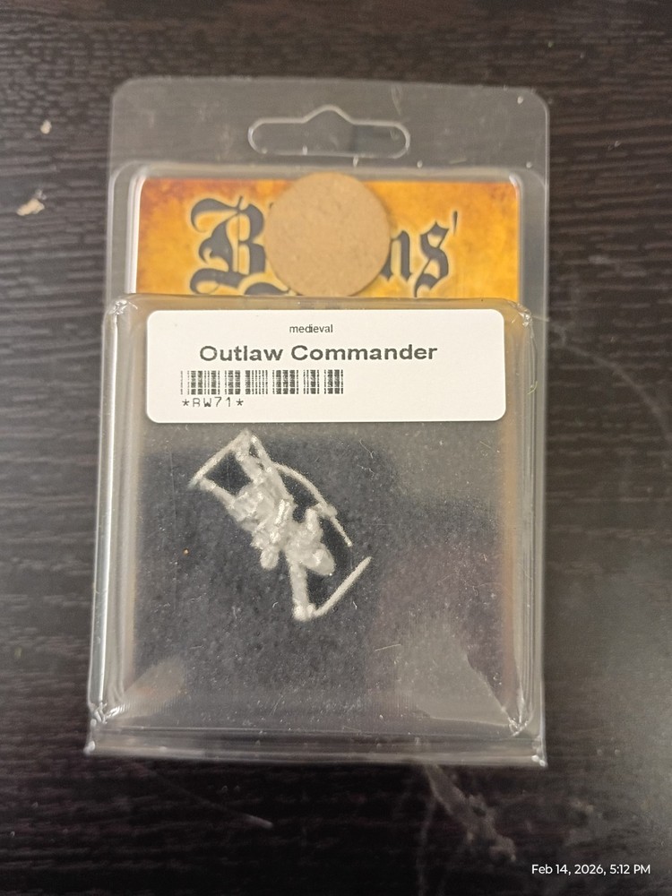 Footsore Minatures Barons War Outlaw Commander