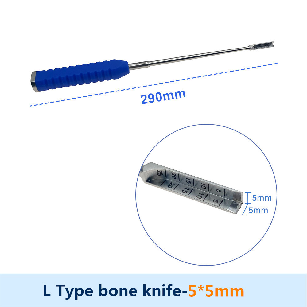 Orthopaedic Instrument L type Bone Knife Spine Chisel Acetabular Knee Osteotomy
