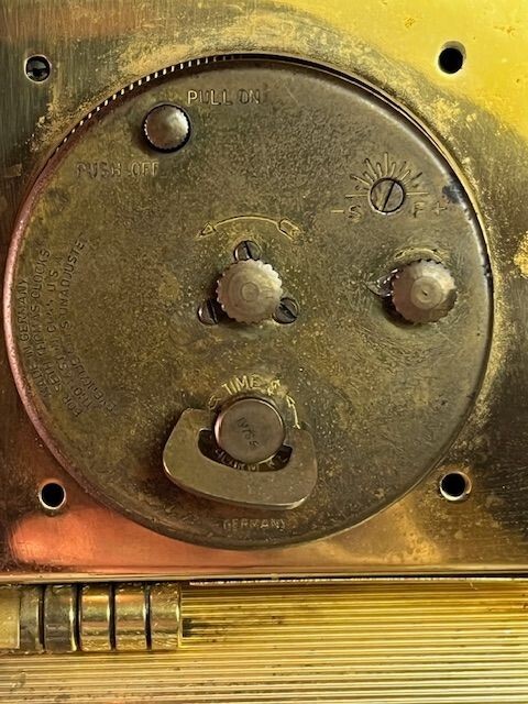 Vintage Seth Thomas Clock Alarm- Thermometer- Barometer- #L35