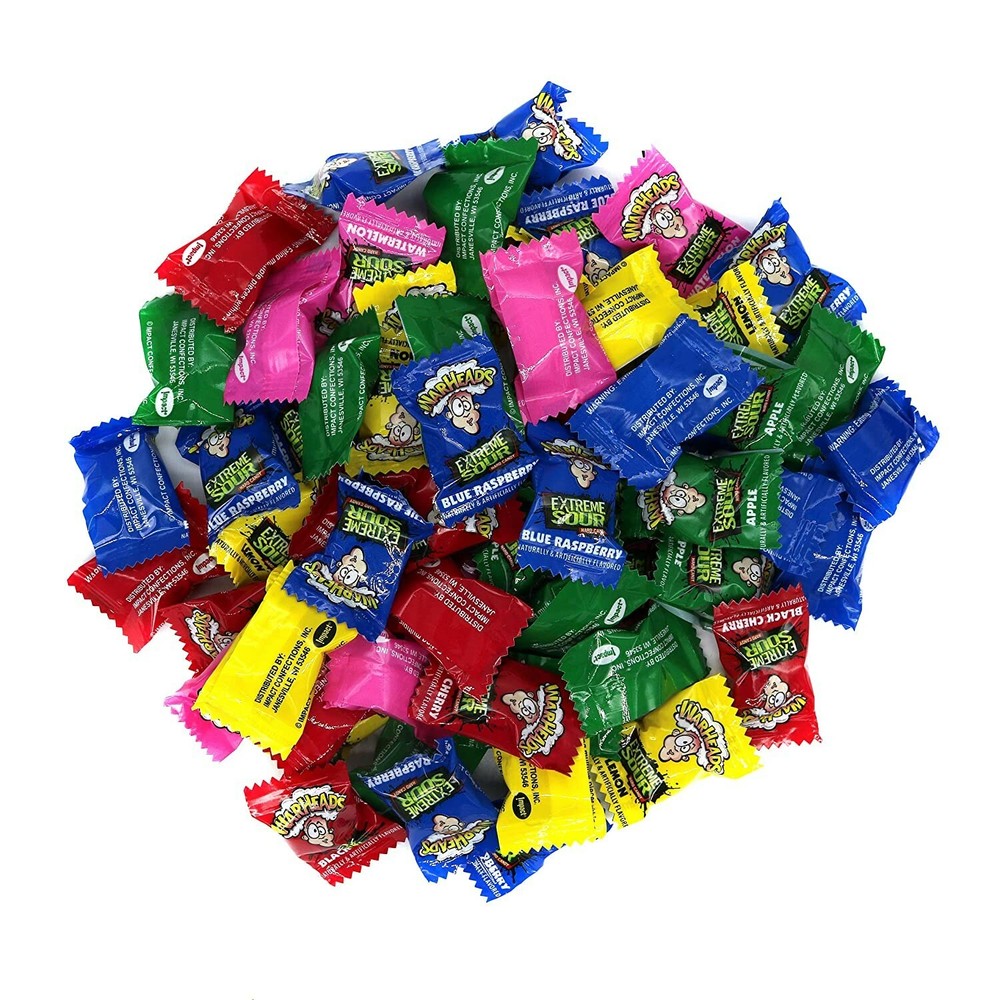 WARHEAD EXTREME SOUR REGULAR MIX ASSORTED FLAVORS HARD CANDY