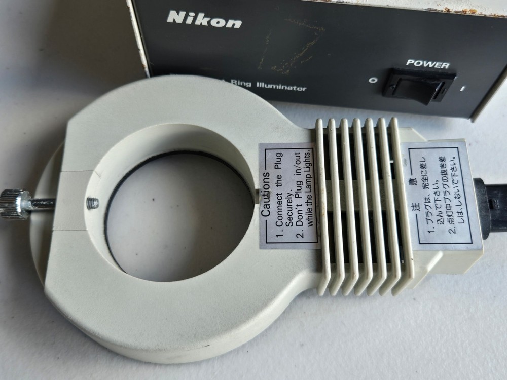 Nikon Fluorescent Ring Illuminator Power Unit and Light FRI-MK2 Work Microscope