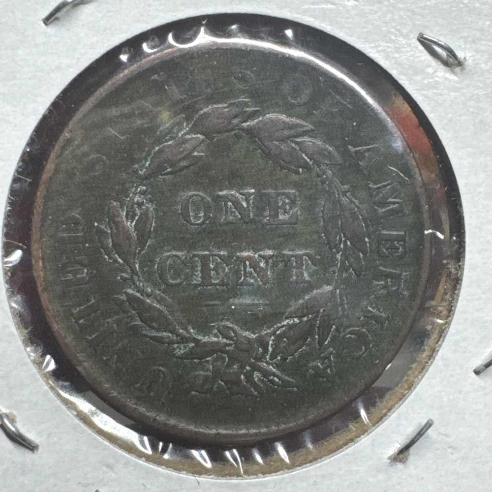 1836 Large Cent Coronet Head 1c Head US Copper Type Coin