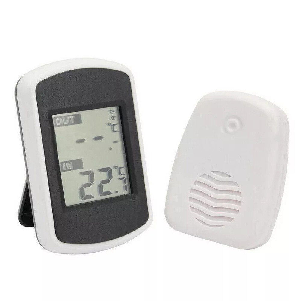 Electronic Digital Display Thermometer Wireless Indoor/Outdoor Thermometer NEW