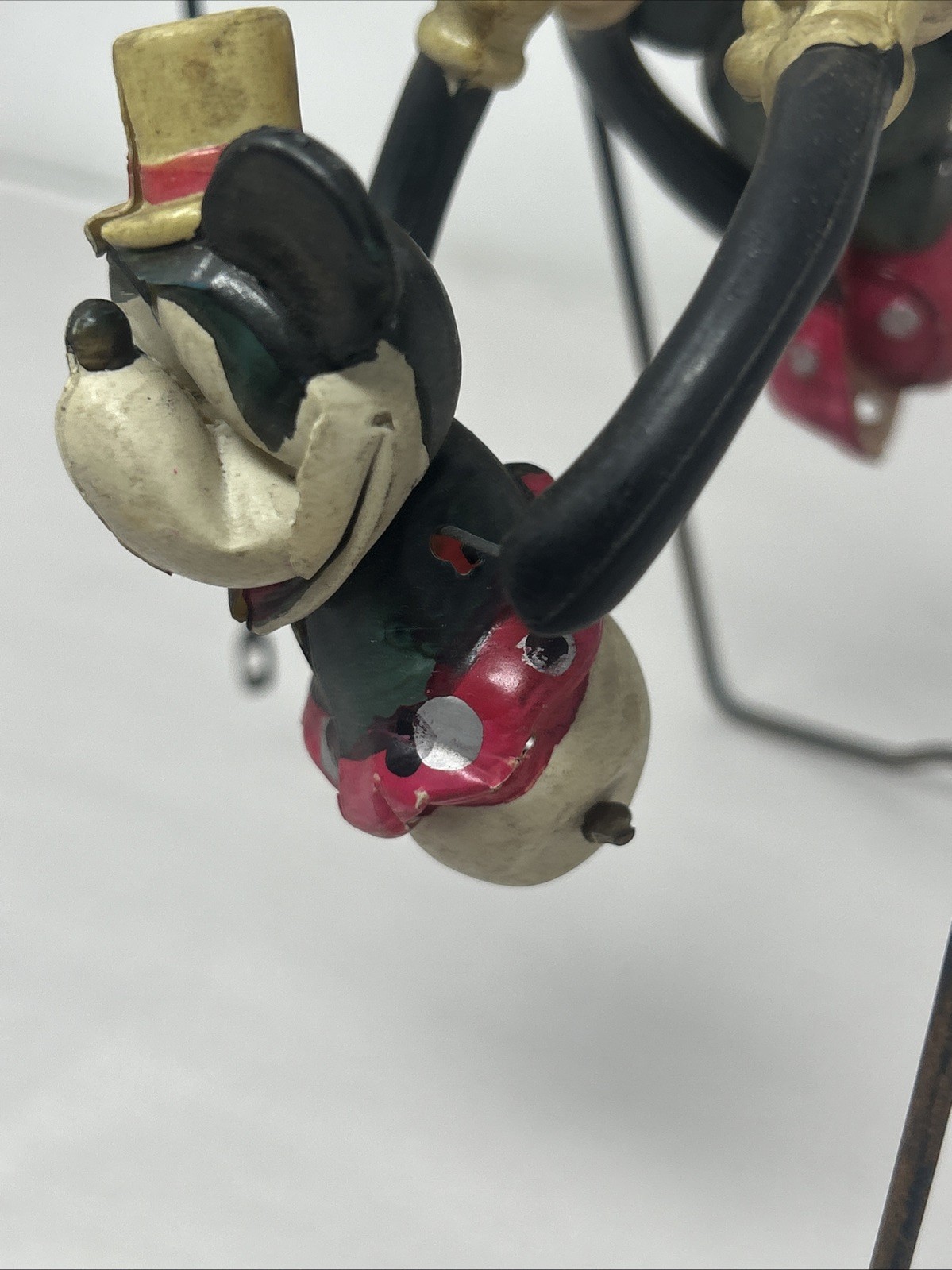 Celluloid Mickey & Minnie Mouse Acrobats Wind Up Toy Vintage Rare Read 1930s