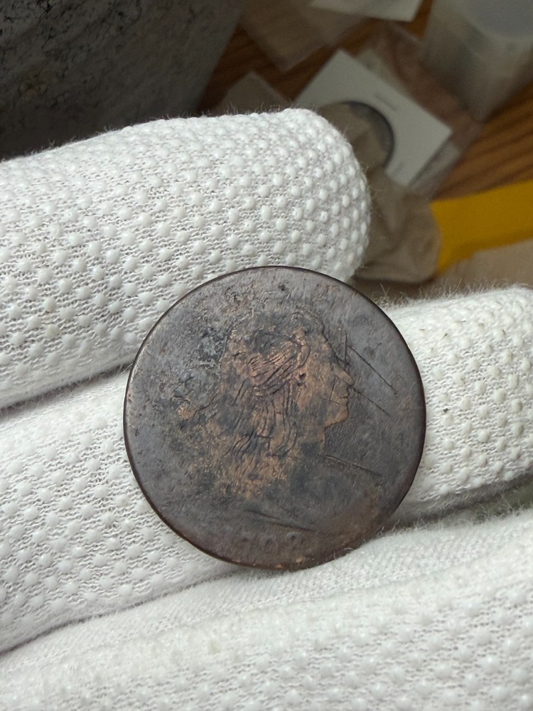 1798 Draped Bust Large Cent Old US Type Coin Nice Details